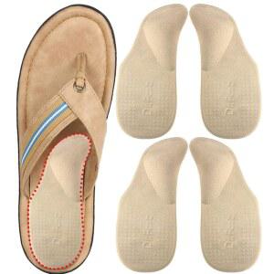 여성 및 남성의 평발, , 를 위한 닥터 풋의 아치 지지 신발 삽입물(대형, 베이지)