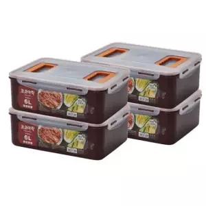 코코아락 진공 김치통 밀폐용기 6L