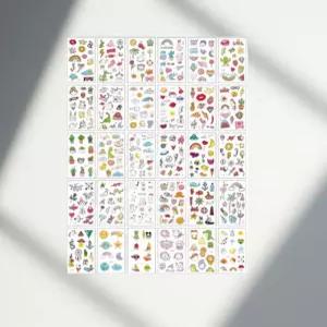 오리발 타투 스티커 숏핀스티커 패들 롱핀 꾸미기