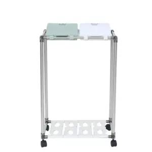 ms스윙 리사이클 빈 2단 분리수거함 스티커 재활용 종량제 봉투거치대 탕비실/사무실/바퀴/이동/청소/분리