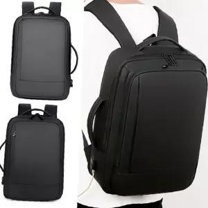 (색상 블랙)스마트 노트북 휴대용 백팩 파우치 15.6인치 확장형