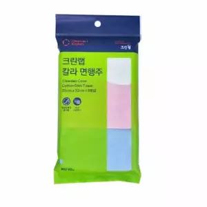 크린랩 칼라면행주 3매입