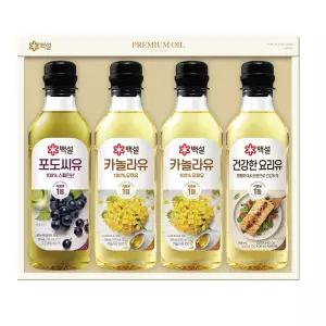 백설 프리미엄 오일 선물세트 17호 (카놀라유 2, 포두씨유 1, 건강한요리유 1)