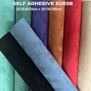 셀프 접착 스웨이드 원단 시트 롤 자동차 내부 서랍 보석함용 가짜 랩 필름 스티커 스트레치