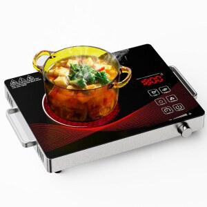 가스레인지 조리용 아르기올라 전기 버너 코키나 1 호닐라 파라 엘렉트리카 휴대용 쿡탑 싱글 스토브(플러그 포함), 핫 플레이트 카운터탑 1800W 110V