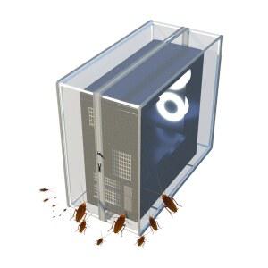 컴퓨터본체 먼지커버 이물질 덮개 가정용 방진 방지망