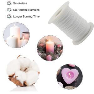 흰색 양초 심지 면 직조 거치대, DIY 및 만들기, 61M