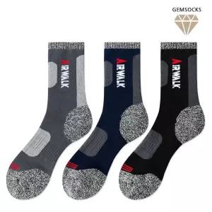 에어워크 남성 면기모 등산 중목 양말 1족