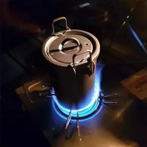 아베나키 솔캠 1인용 캠핑 백패킹 코펠 냄비 티탄스티머 포트