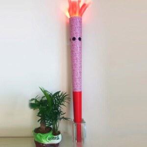 성화봉 횃불 모형 축제 램프 응원 스포츠 빨간색 점화 무드등 오프닝 성화봉송 행사용