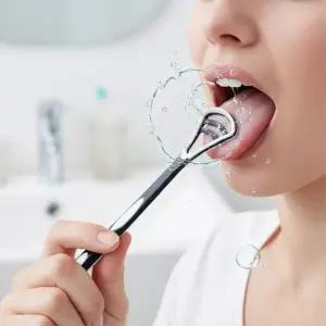 3중 양면 듀얼 혀클리너 입냄새 백태 제거 스크래퍼 혀브러쉬 구강케어