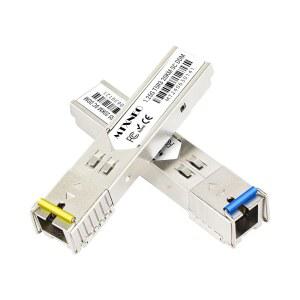 Cisco GLC-BX-D, 유비퀴티 유니파이 UF-SM-1G-S, 마이크로틱 등 최대 20km까지 1.25G SFP WDM SC Bidi 트랜시버 1000Base-BIDI 싱글모드 심플렉스 섬유 모듈 SMF 1310nm / 15500nm DDM 한 쌍 제공