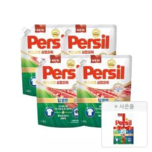 퍼실  엑스퍼트 드럼/일반 겸용 1.8L, 4개 + 증정(파워젤 듀얼 300ml, 1개)