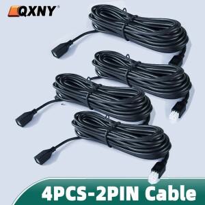 4PCS 2 핀 Parktronic 주차 센서 자동차 반전 백업 레이더 방수 확장 연장 케이블 코드