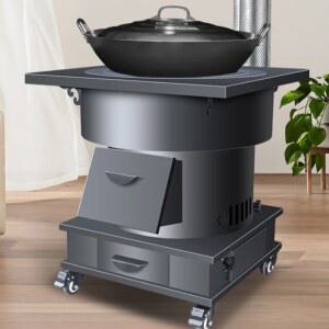 주물 화목난로 가정용 펠렛 실내 쿠킹화로 장작 기본형 철판 43cm 소형