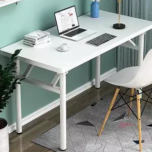 책상 중 대학생 고등 겸테이블 접이식 1200책상 철제 간이 공부 화이트 중고등klm682