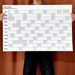 생활특별시 2025년 벽걸이 대형 캘린더 1년 포스터 플래너 벽 인테리어 한장 달력 연간계획표 연력