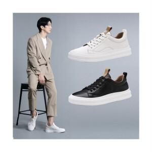 TCR 남성 소가죽 명품 스니커즈 블랙 화이트