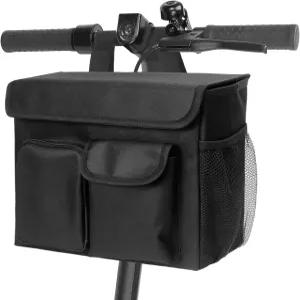 보헤미아비 전기 스쿠터 바구니 - 14인치 노트북 포켓 및 컵 홀더가 있는 편리한 모빌리티 가방 자전거를