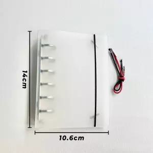 북커버 책 다이어리 커버 A7 PP 링 바인더 노트 스크럽 루스 리프 사무실 코어 북 저널 플래너