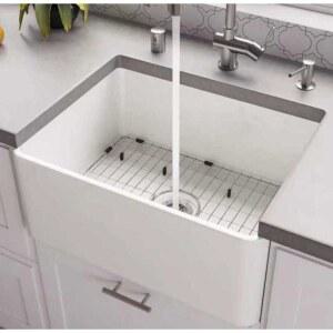 세라믹 싱크볼 도자기 화이트 씽크볼 모던 도기 옵션 주방 27인치 사각볼 55x43D