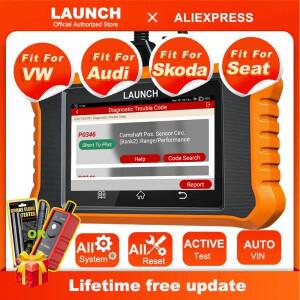 양방향 스캐너 풀 시스템 자동차 진단 도구, 아우디, 폭스바겐, 스코다, 시트용, 2024 런치 X431 엘리트 V2