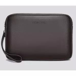 [골드스마일]남성 가죽 정장 맨즈백 클러치 가방 브라운 파우치백 미니백 돈가방