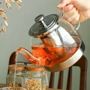 티 차망주전자 깔끔한 직화 1 차 유리주전자 차주전자 인덕션주전자 깔끔한티 집들이선물 인덕션 직화주전