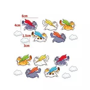 흠집 데칼 고양이 가림 차량 슈퍼맨 스크래치 스티커 보호 범퍼 자동차