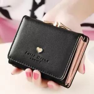 여자 하트 큐빅 지갑 반지갑 여성 카드지갑 WF64AFD