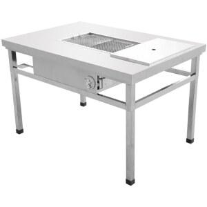 업소용 고기테이블 스테인리스 불판 숯불구이 캠핑 스텐 숯불