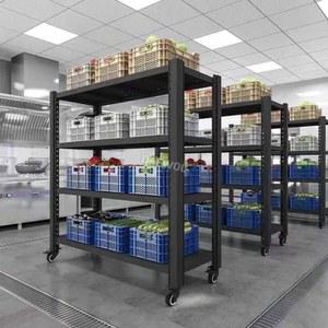 이동식 적재 물류 80X40X150CM 수납 선반 중량랙 보관 화이트 바퀴