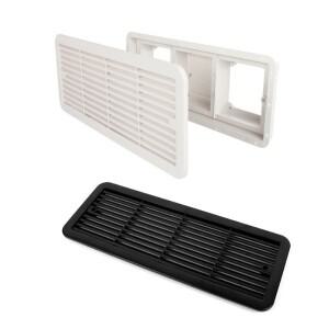 HEYRV 배기 및 흡기 듀얼 팬 배출구  양방향 방진 측면 환기 프레임 캠핑카용 페이스 커버