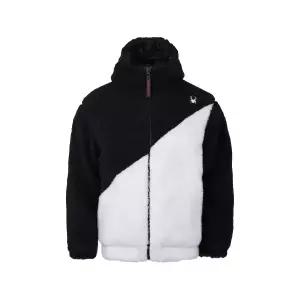 SPYDER 공용 플리스 패딩 후드 집업 자켓 FM1SPIWCNJK222U-WHT