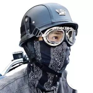 복고풍 고글 헬멧 벙거지 바이크 할리 모자 독일군 클래식 개성있는 하이바 반모