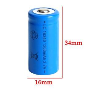 도라식 1-20PCS 3.7V 1300mAh 16340 CR123A 리튬 이온 충전지 및 배터리 용 LED 손전등 레이저 펜