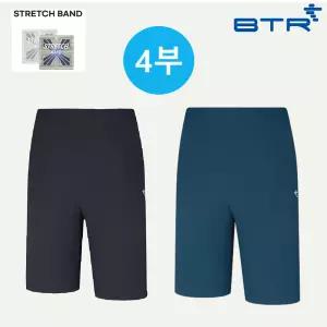 [비티알] 어큐어(4부) 남성 여름 허리밴딩 트리코트 트레이닝 4부반바지 BUP0839M