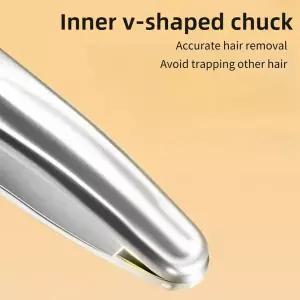 프리미엄 라운드 헤드 눈썹 및 얼굴 제모용 핀셋 심리스 클립 짧은 털 정밀 수염 클립