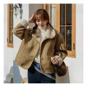 [조아맘] 토피 리버시블 무스탕 자켓