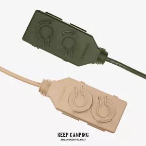 [KEEP]KEEP 캠핑 캠핑용 전기 멀티탭 리드선 연장선 릴선 2구 3M