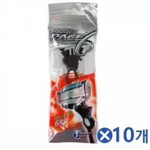 WL 6중날 도루코 휴대용면도기x10개 간편한사용 제모 WFLQUTV