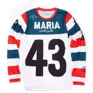 마리아 모토크로스 저지 긴 스포츠 XC 오프로드 라이딩 DH 자전거 더트 오토