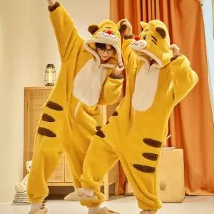 호랑이잠옷 동물잠옷 웃긴잠옷 캐릭터 파자마
