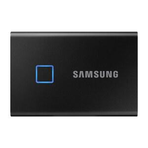 삼성 T7 터치 휴대용 SSD 2TB, 최대 1050MB/s, USB 3.2 외장 솔리드 스테이트 드라이브, 블랙(MU-PC2T0K / WW)