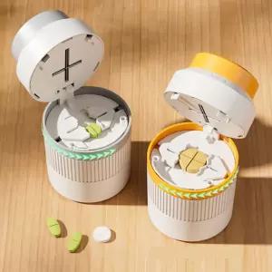 알약 커팅기 자르기 커터 약가위 분쇄기 소분 약통 보관함 케이스