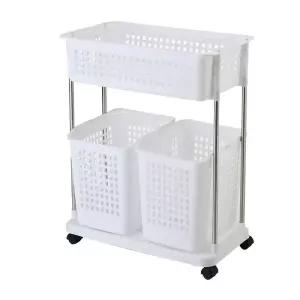 세탁 정리 바구니 트롤리 수거함 분리수거함 빨래함 빨래