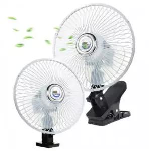 12V 24V 자동차 차량용 에코 카팬 각도조절 회전 선풍기