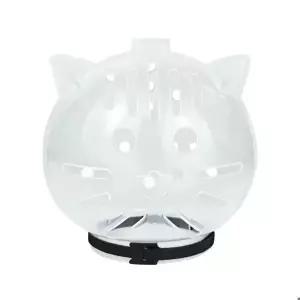 투명하고 있는 고양이 입마개 물림 방지 긁힘 방지 고양이 마스크 헬멧 미용 액세서리 핥음