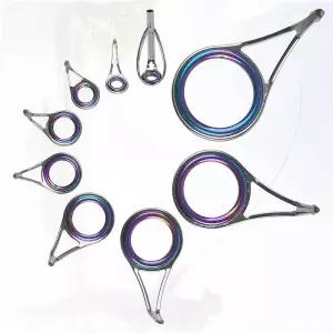 낚시대수리 918개 낚싯대 팁 수리 키트 세라믹 링 낚시대 Eyelets 교체 봉 낚시