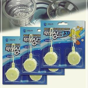[2개구성] 걸이식 걸음망세정제 씽크대 세정알 파란물 주방용품 6개 닥터싱크 FLW04A0F9